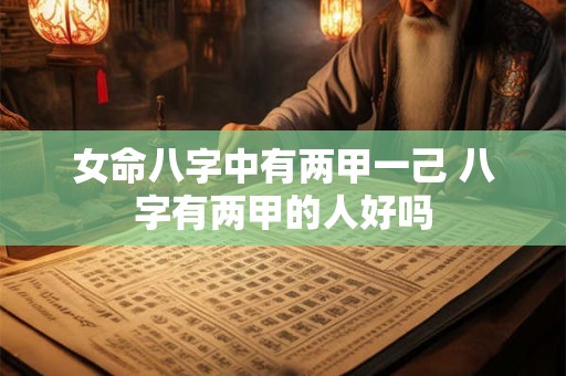 女命八字中有两甲一己 八字有两甲的人好吗