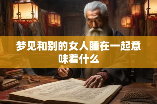 梦见和别的女人睡在一起意味着什么 梦见和别的女人睡在一起意味着什么