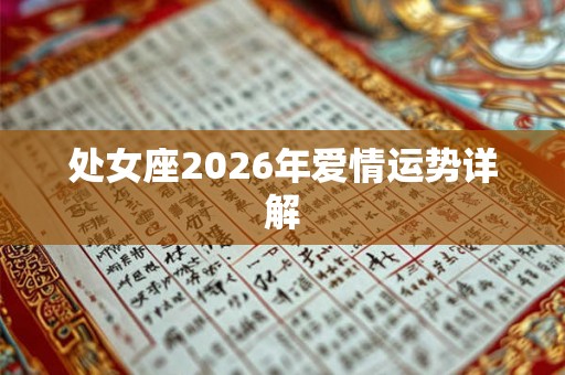 处女座2026年爱情运势详解 处女座2026年爱情运势详解