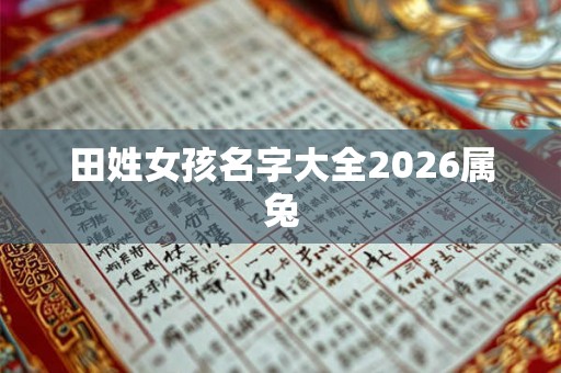 田姓女孩名字大全2026属兔 田姓女孩名字大全2026属兔