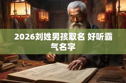 2026刘姓男孩取名 好听霸气名字