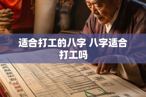 适合打工的八字 八字适合打工吗