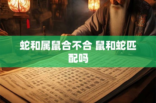 蛇和属鼠合不合 鼠和蛇匹配吗 蛇和属鼠合不合 鼠和蛇匹配吗