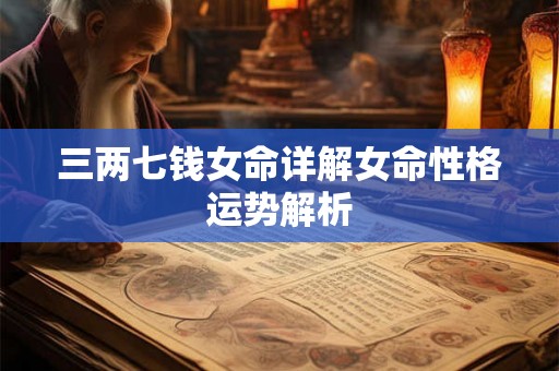 三两七钱女命详解女命性格运势解析 三两七钱女命详解女命性格运势解析