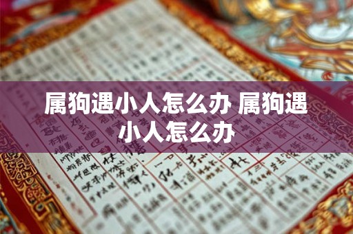 属狗遇小人怎么办 属狗遇小人怎么办 属狗遇小人怎么办 属狗遇小人怎么办
