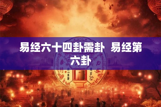 易经六十四卦需卦  易经第六卦
