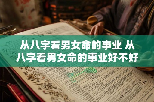从八字看男女命的事业 从八字看男女命的事业好不好 从八字看男女命的事业 从八字看男女命的事业好不好