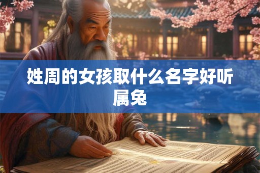 姓周的女孩取什么名字好听属兔 姓周的女孩取什么名字好听属兔