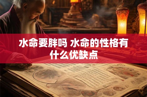 水命要胖吗 水命的性格有什么优缺点