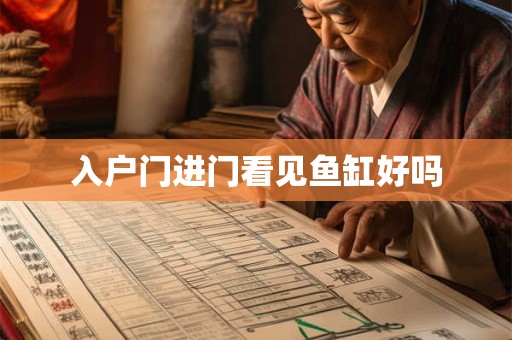 入户门进门看见鱼缸好吗