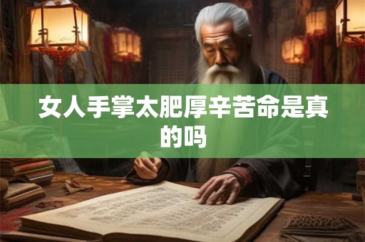 女人手掌太肥厚辛苦命是真的吗 女人手掌太肥厚辛苦命是真的吗