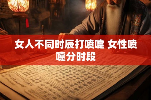 女人不同时辰打喷嚏 女性喷嚏分时段 女人不同时辰打喷嚏 女性喷嚏分时段