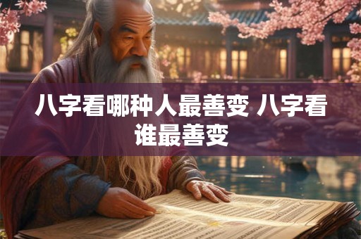 八字看哪种人最善变 八字看谁最善变 八字看哪种人最善变 八字看谁最善变