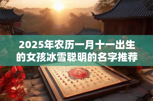 2025年农历一月十一出生的女孩冰雪聪明的名字推荐