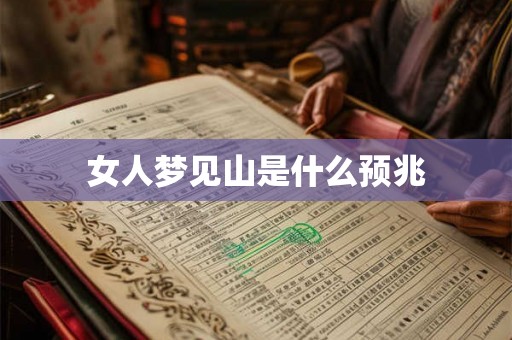 女人梦见山是什么预兆
