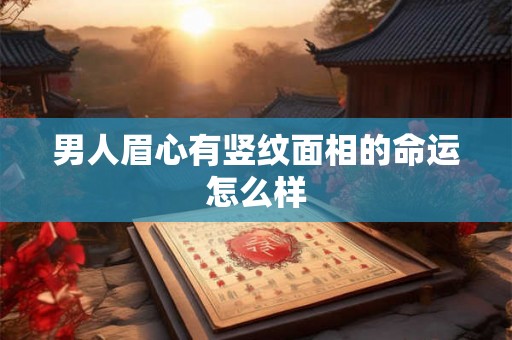 男人眉心有竖纹面相的命运怎么样 男人眉心有竖纹面相的命运怎么样