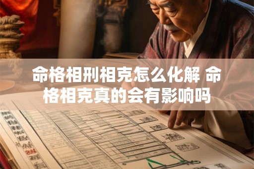 命格相刑相克怎么化解 命格相克真的会有影响吗 命格相刑相克怎么化解 命格相克真的会有影响吗