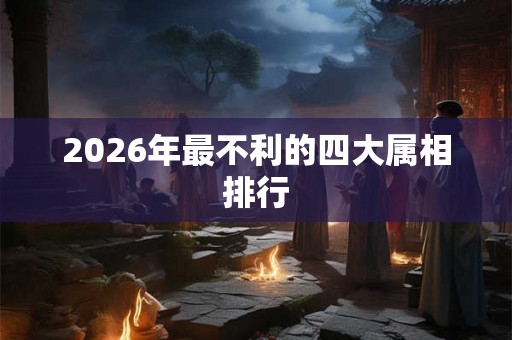 2026年最不利的四大属相排行 2026年最不利的四大属相排行