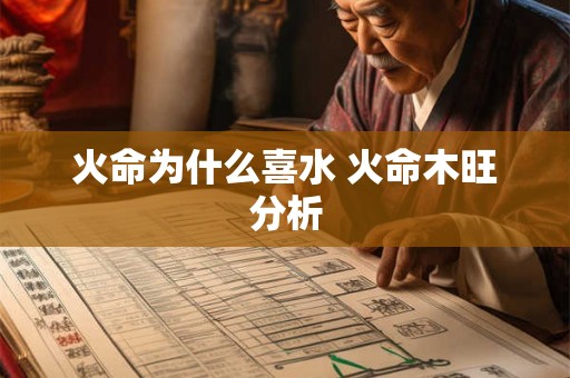 火命为什么喜水 火命木旺分析