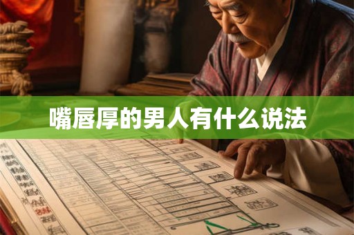 嘴唇厚的男人有什么说法 嘴唇厚的男人有什么说法