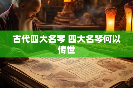 古代四大名琴 四大名琴何以传世 古代四大名琴 四大名琴何以传世