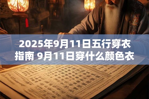 2025年9月11日五行穿衣指南 9月11日穿什么颜色衣服 2025年9月11日五行穿衣指南 9月11日穿什么颜色衣服