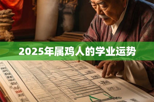 2025年属鸡人的学业运势 2025年属鸡人的学业运势