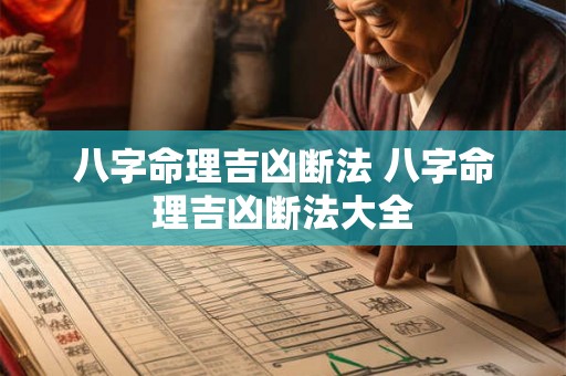 八字命理吉凶断法 八字命理吉凶断法大全 八字命理吉凶断法 八字命理吉凶断法大全