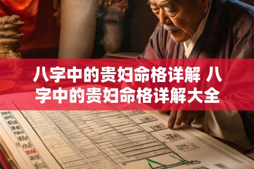 八字中的贵妇命格详解 八字中的贵妇命格详解大全 八字中的贵妇命格详解 八字中的贵妇命格详解大全