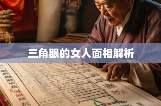 三角眼的女人面相解析 三角眼的女人面相解析