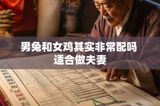 男兔和女鸡其实非常配吗 适合做夫妻