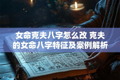 女命克夫八字怎么改 克夫的女命八字特征及案例解析 女命克夫八字怎么改 克夫的女命八字特征及案例解析