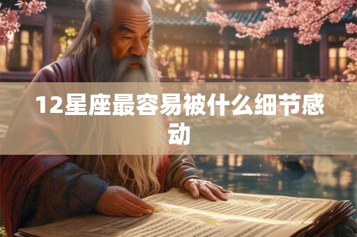 12星座最容易被什么细节感动 12星座最容易被什么细节感动