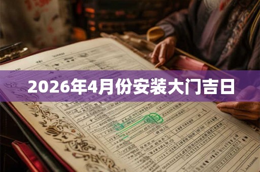 2026年4月份安装大门吉日 2026年4月份安装大门吉日