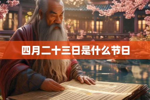 四月二十三日是什么节日 四月二十三日是什么节日