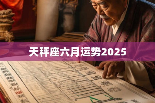 天秤座六月运势2025 天秤座六月运势2025