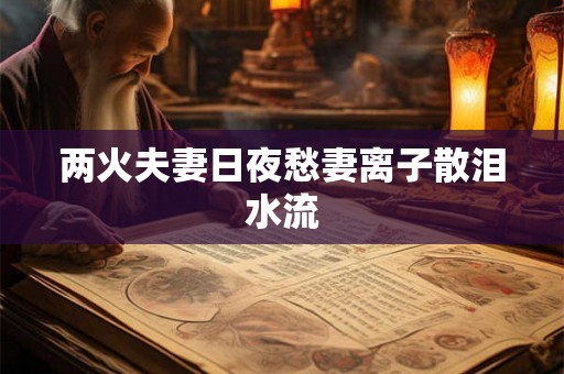 两火夫妻日夜愁妻离子散泪水流 两火夫妻日夜愁妻离子散泪水流