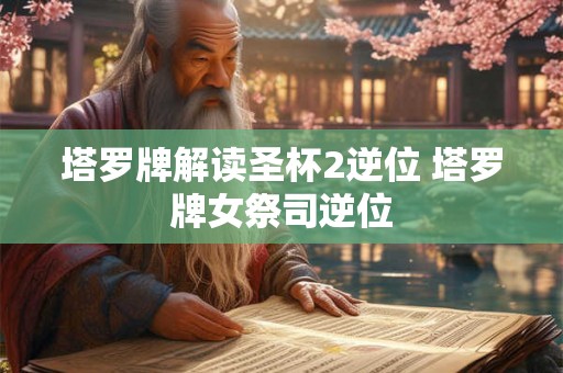 塔罗牌解读圣杯2逆位 塔罗牌女祭司逆位 塔罗牌解读圣杯2逆位 塔罗牌女祭司逆位