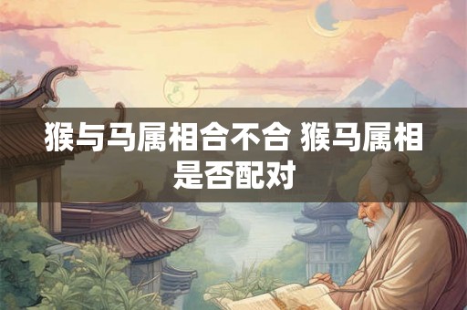 猴与马属相合不合 猴马属相是否配对 猴与马属相合不合 猴马属相是否配对