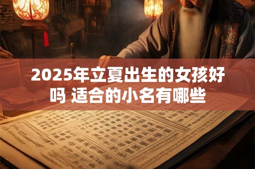 2025年立夏出生的女孩好吗 适合的小名有哪些 2025年立夏出生的女孩好吗 适合的小名有哪些