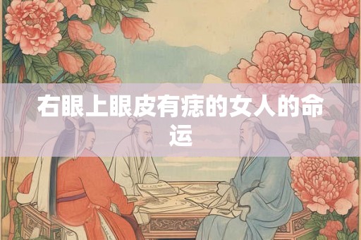 右眼上眼皮有痣的女人的命运 右眼上眼皮有痣的女人的命运