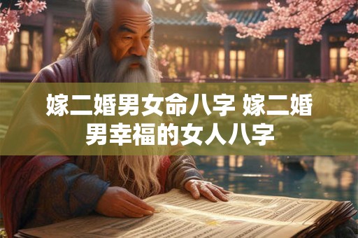 嫁二婚男女命八字 嫁二婚男幸福的女人八字 嫁二婚男女命八字 嫁二婚男幸福的女人八字