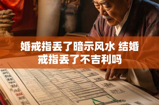 婚戒指丢了暗示风水 结婚戒指丢了不吉利吗 婚戒指丢了暗示风水 结婚戒指丢了不吉利吗
