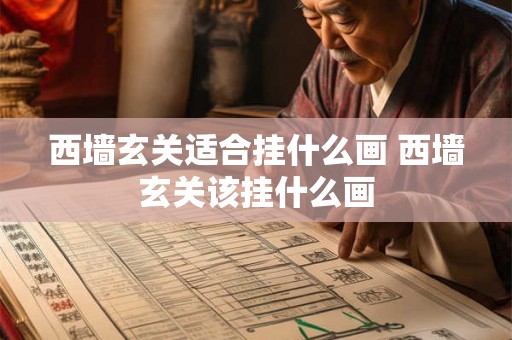 西墙玄关适合挂什么画 西墙玄关该挂什么画