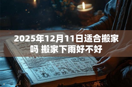2025年12月11日适合搬家吗 搬家下雨好不好 2025年12月11日适合搬家吗 搬家下雨好不好