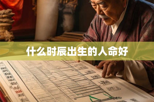 什么时辰出生的人命好