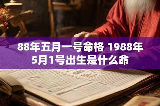 88年五月一号命格 1988年5月1号出生是什么命 88年五月一号命格 1988年5月1号出生是什么命
