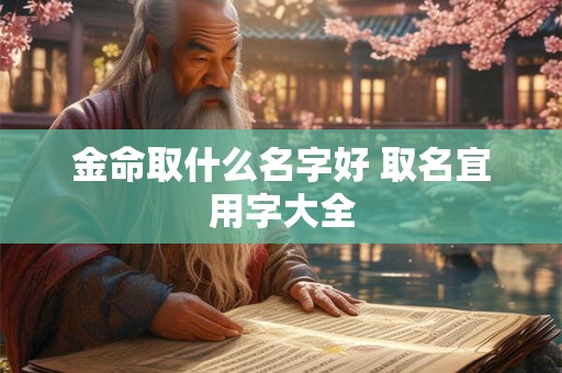 金命取什么名字好 取名宜用字大全 金命取什么名字好 取名宜用字大全
