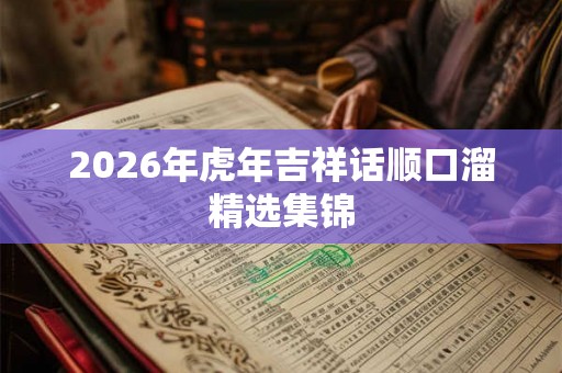 2026年虎年吉祥话顺口溜精选集锦 2026年虎年吉祥话顺口溜精选集锦