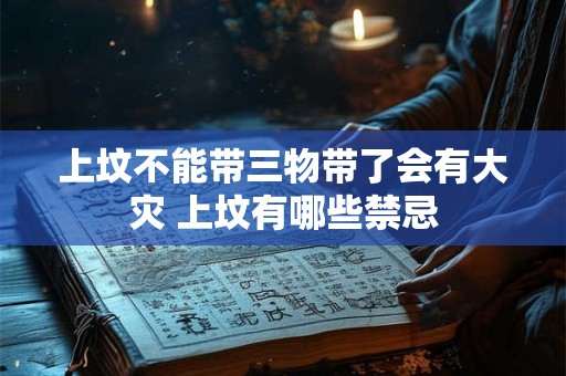 上坟不能带三物带了会有大灾 上坟有哪些禁忌 上坟不能带三物带了会有大灾 上坟有哪些禁忌